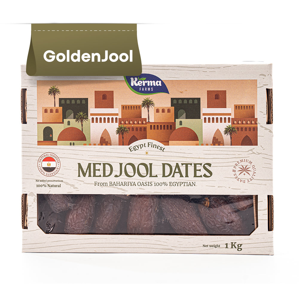 Golden Medjool Dates - 1 Kilo Box