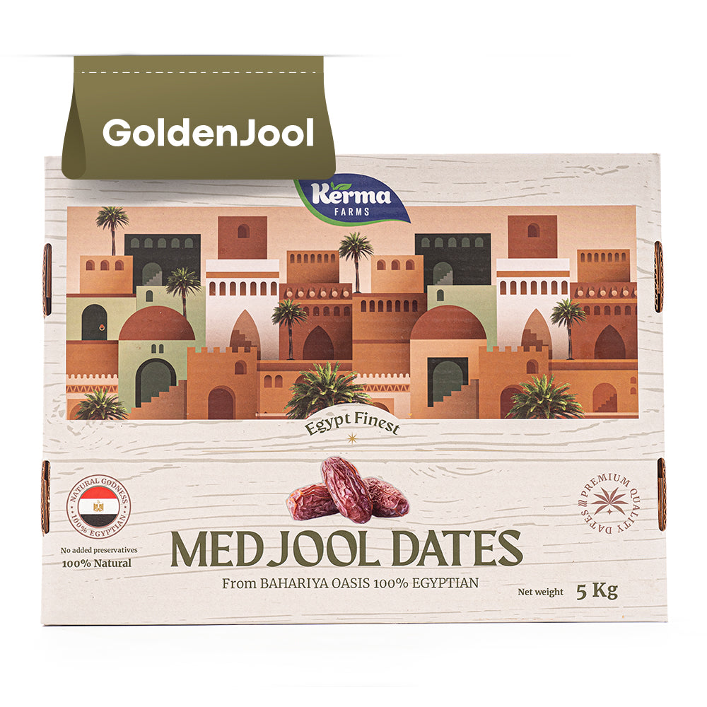 Golden Medjool Dates - 5 Kilo Box
